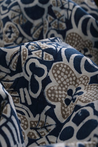 Natural Dye Block Print Cotton Fabric