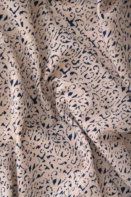 Natural Dye Block Print Cotton Fabric