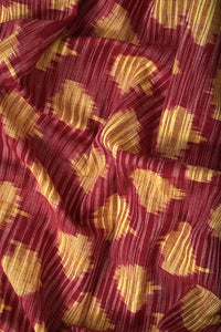 Safe Dye Random Ikat Cotton Fabric