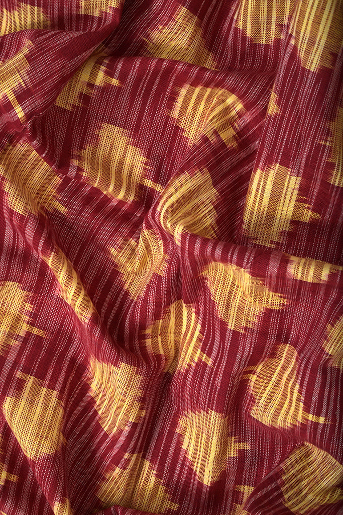 Safe Dye Random Ikat Cotton Fabric