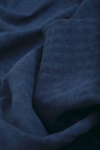 Natural Dyed Indigo Self Check Cotton Fabric