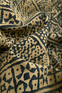 Natural Dye Block Print Cotton Fabric