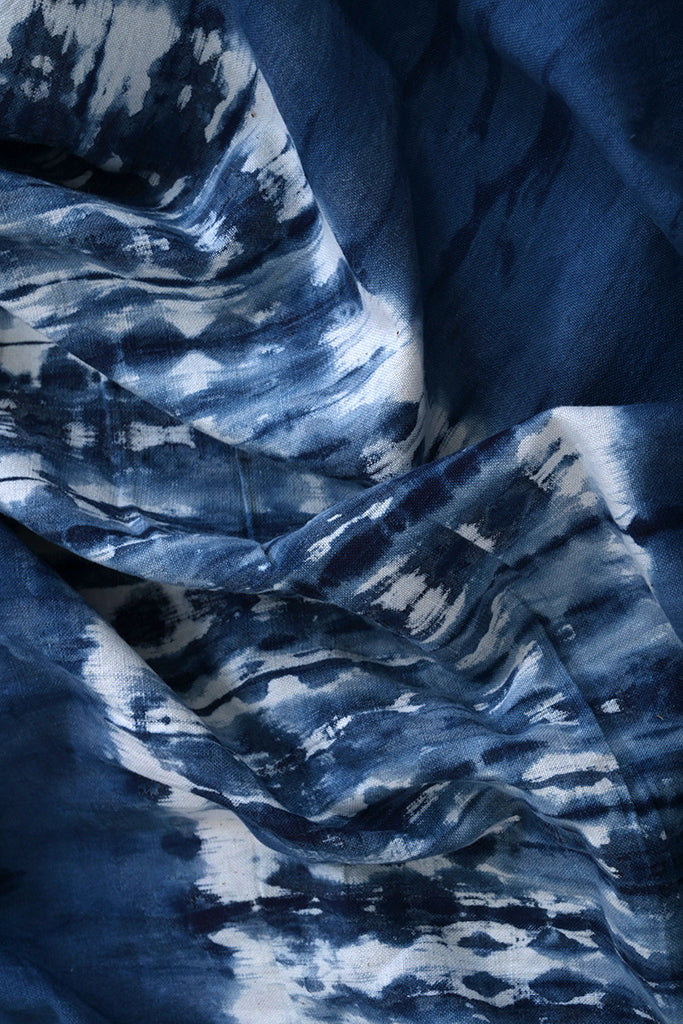 Natural Dye Shibori Cotton Fabric