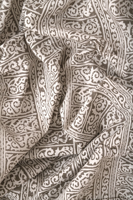 Natural Dye Block Print Cotton Fabric