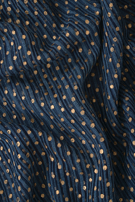 Natural Dye Block Print Silk Fabric