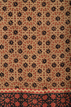 Load image into Gallery viewer, Natural Dye Block Print Silk Stole
