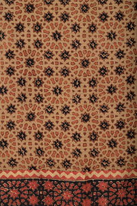 Natural Dye Block Print Silk Stole