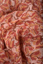 Load image into Gallery viewer, Natural Dye Block Print Linen Stole