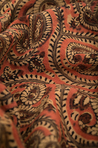 Natural Dye Block Print Cotton Stole