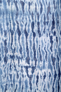 Natural Indigo Silk Chiffon Stole