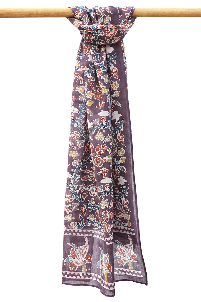 Natural Dye Batik Cotton Stole