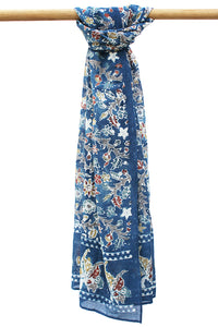 Natural Dye Batik Cotton Stole