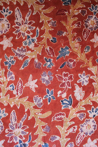 Natural Dye Batik Cotton x Silk Fabric