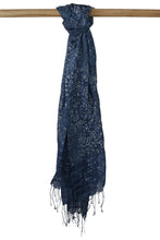 Load image into Gallery viewer, Natural Dye Batik Silk Stole