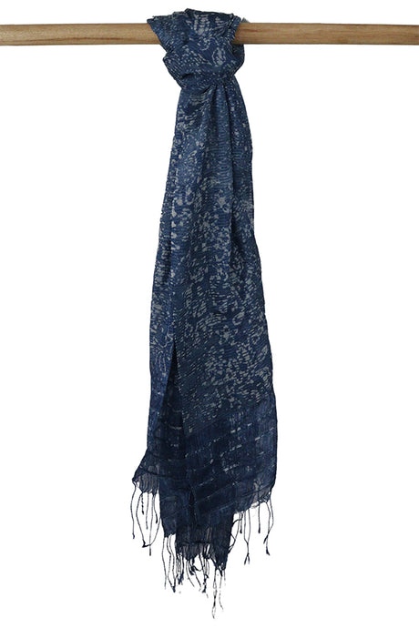 Natural Dye Batik Silk Stole