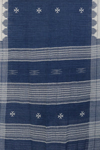 Natural Indigo Tribal Weave Cotton Dupatta