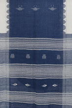 Load image into Gallery viewer, Natural Indigo Tribal Weave Cotton Dupatta