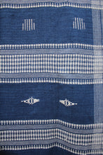 Load image into Gallery viewer, Natural Indigo Tribal Weave Cotton Dupatta
