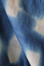 Load image into Gallery viewer, Natural Dye Indigo Shibori Desi Tussar Fabric
