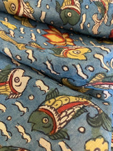 Load image into Gallery viewer, Natural Dye Hand-Painted Kalamkari Cotton Fabric