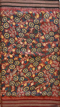 Load image into Gallery viewer, Natural Dye Hand-Painted Kalamkari Silk Sari
