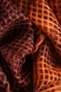 Natural Dye Shibori Filature Silk Dupatta - Creative Bee