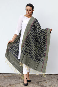 Ikat Silk Dupatta - Creative Bee