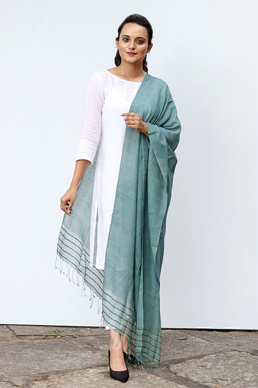 Signature Weave Natural Dye Silk Dupatta - Creative Bee