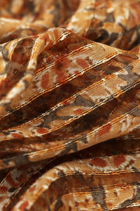 Natural Dye Block Print Silk Fabric - Creative Bee