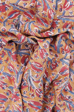 Load image into Gallery viewer, Natural Dye Block Print Cotton x Silk Fabric - Creative Bee