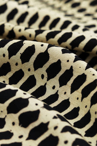 Natural Dye Block Print Silk Fabric - Creative Bee