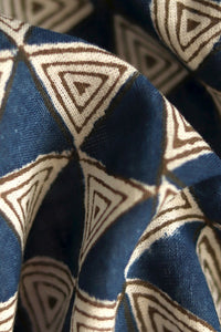 Natural Dye Block Print Cotton Fabric - Creative Bee