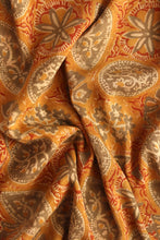 Load image into Gallery viewer, Natural Dye Block Print Cotton x Silk Fabric - Creative Bee