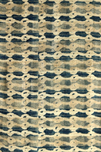 Natural Dye Block Print Silk Fabric - Creative Bee