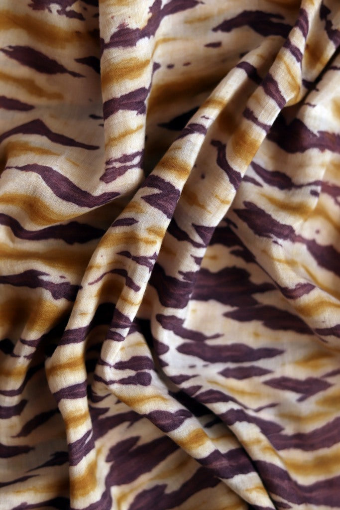 Natural Dye Shibori Cotton x Silk Fabric - Creative Bee