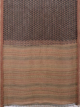 Load image into Gallery viewer, Natural Dye Block Print Silk Sari