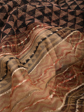 Load image into Gallery viewer, Natural Dye Block Print Silk Sari