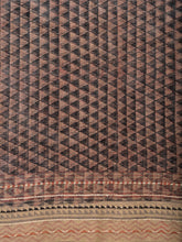Load image into Gallery viewer, Natural Dye Block Print Silk Sari