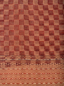 Natural Dye Block Print Silk Sari