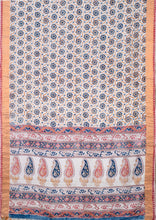 Load image into Gallery viewer, Natural Dye Block Print Silk Sari - Creative Bee