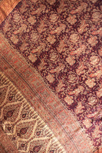 Load image into Gallery viewer, Natural Dye Block Print Silk Sari - Creative Bee