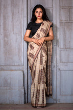 Load image into Gallery viewer, Natural Dye Block Print Silk Sari - Creative Bee