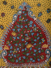 Load image into Gallery viewer, Natural Dye Hand-Painted Kalamkari Cotton Sari