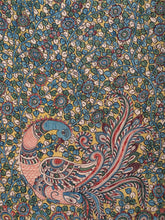 Load image into Gallery viewer, Natural Dye Hand-Painted Kalamkari Silk Sari
