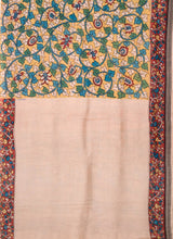 Load image into Gallery viewer, Natural Dye Hand-Painted Kalamkari Silk Sari - Creative Bee