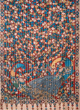 Load image into Gallery viewer, Natural Dye Hand-Painted Kalamkari Silk Sari - Creative Bee
