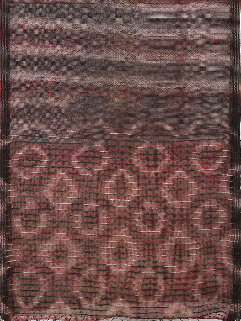 Natural Dye Shibori Silk Sari
