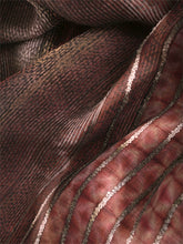 Load image into Gallery viewer, Natural Dye Shibori Silk Sari