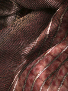Natural Dye Shibori Silk Sari