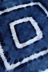 Natural Indigo Shibori Cotton Stole - Creative Bee